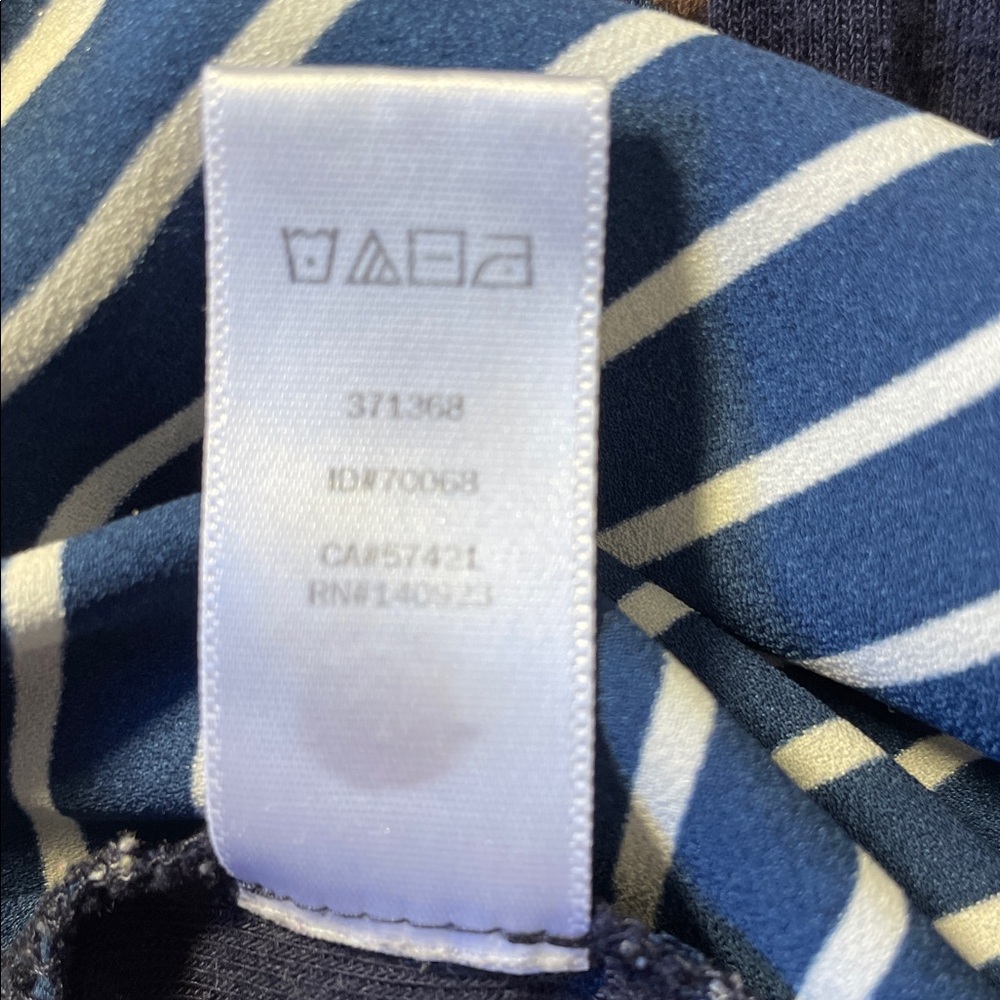LOFT Navy and White Striped Sleeveless Top - Picture 15 of 15